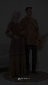 Couple RAUNA RGD 62 olive - RKK 62 olive / gamis - koko - FASHION MUSLIM