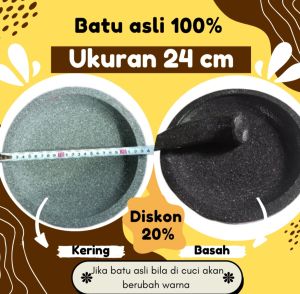 Cobek batu alam 24cm