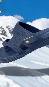 Sandal Pria Murah Keren Import PU Slop Slip on Non slip Terbaru