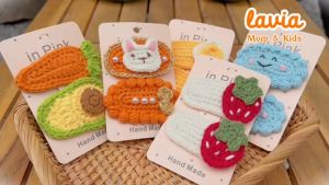 Kẹp tóc handmade Lavia cho bé siêu dễ thương xinh xắn phong cách Hàn Quốc