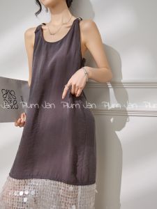 PlumJan | Đầm Không Tay Kiểu Dây Đan Thiết Kế Độc Đáo Phong Cách Cổ Điển Pháp