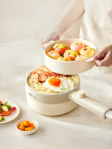 [China Plug Adapter Needed] Bear | Small Multi-function Electric Cooking Pot