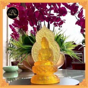 Tượng Quan Âm Bồ Tát Trang Trí Size 18cm đồ thờ cúng phong thủy shop Diệu Tâm