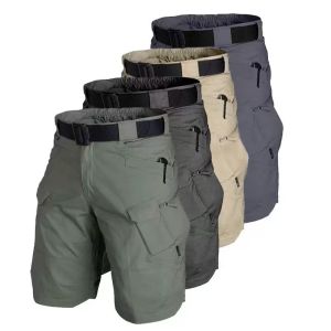Mens Summer City Cargo Tactical Militry Short Pants Multi-Pockets Hiking Camping Climbing Quick Dry Casual Short Trousers
