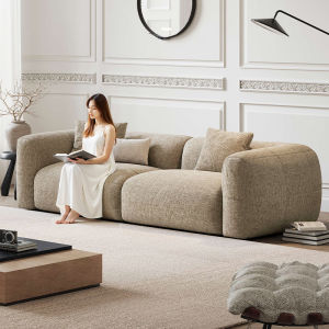 SHENGNIWEIER | Ghế Sofa Vải Chenille Có Thể Giặt Lazy Style Phiên Bản Thiết Kế