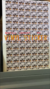CUSTOMIZED DIGITAL OFFSET PRINTING VINYL STICKER LABEL (MACHINE CUT) A3 SIZE PER ORDER