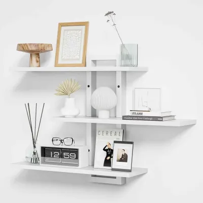 Wall Mounted Wooden Shelf
