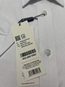 Áo sơ mi viettien ngắn tay lai bầu (1P0853)