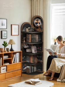 CTYLIGHTZ | Corner Space Saving Bookshelf and Storage Cabinet
