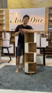 Kệ Góc Tường Ngũ Giác tiện lợi kệ đa năng bền đẹp chất gỗ MDF dễ dàng lắp ráp