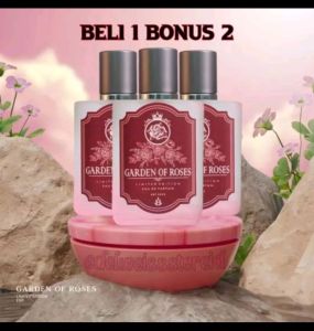 BELI 1 BONUS 2 Parfum Aura-Garden Of Roses Ladies| Parfum Wanita Dan Pria Original EDP Limited Edition 35ml