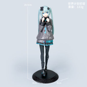Bandai | New Desktop Cute 8.07inch Hatsune Miku Kwaii Style Anime Figure Toys PVC Model Collector Doll Birthday Gifts or Toys