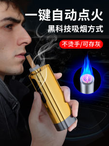 Hộp Đựng Thuốc Lá Cầm Tay Không Rơi Đa Năng Flame Light Phụ Kiện Ô Tô Chống Bụi Di Động Hộp Đựng Thuốc Lá Trong Xe