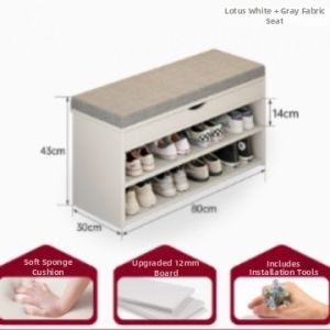 MOLORE | Shoe Rack With Seat Storage Dustproof
