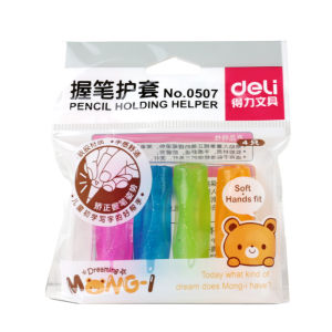 Deli Pencil Holder Pencil Gel Pen Pen Sleeve Sheath for Pupils Grip Pen Case Correct Grip Pen Hold Pen Toddler Beginner
