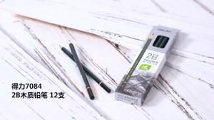 Deli 12pcs/Pack Stationery/4B/5B/6B/7B/8B Practical Pencil for Drawing Writing Sketch Shading