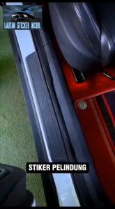 COD 1 set 9pcs cutting sticker sillplate bahan karbon 3d mobil ford focus stiker bumper bagasi karbon 3d mobil ford focus