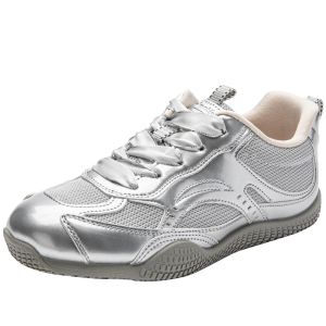 DUSTO | Silver Womens Soft Bottom Sports and Casual Shoe