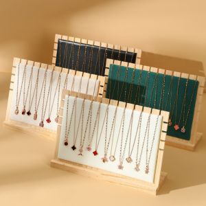 Creative Solid Wooden Necklace Frame Fashion Jewelry Display Frame Pendant Support Jewelry Display Props