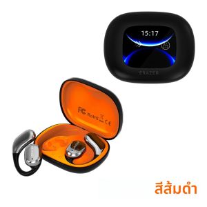 [หูฟัง AI] หูฟังหูแขวนไร้สาย Lenovo QT02 นักแปลแบบเรียลไทม์พร้อมหน้าจอสัมผัสเคสชาร์จเอียร์บัดสําหรับธุรกิจ