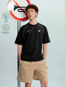 Champion | Pure Color Short Sleeve Men T-Shirt Quick Dry Breathable