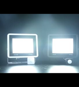 PIR เซ็นเซอร์ตรวจจับความเคลื่อนไหว LED ไฟสปอตไลต์กันน้ำ 220V สำหรับผนังถนนในสวน 220V 30W 50W แสงไฟน้ำท่วมแสงกลาง