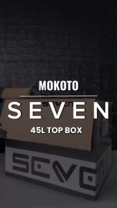 SEVEN SERIES 45L ALLOY TOP BOX X DESIGN V1 ANTI SCRATCH 45LITER REAR HEAVY DUTY TAIL BOX UNIVERSAL FOR MOTORCYCLE