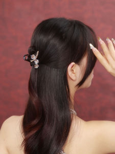 Rose Bouquet ~ Fancy Barrettes Womens Retro Flower Hair Clip Loose Clip Small Size Shark Clip Hairware