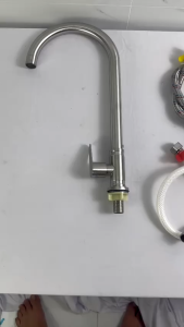 Combo Fotar Vòi Rửa Chén Bát Lạnh INOX N5011 Xoay 360 Độ Bao Không Lỏng Cần Vòi Dùng Cho 2 Hộc Tiện Lợi Và Bền Bỉ