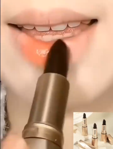 QXQY Black Luxury Velvet Gloss Lipstick Natural Lightweight Matte Waterproof Long-lasting Color Moisturizing for Daily Use