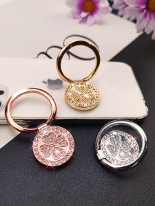 เคสโทรศัพท์แบบมีสายรัดแบบสวมสไตล์แฟชั่นสำหรับผู้หญิง ช่วยยึดโทรศัพท์แบบมีสติกเกอร์แบบหมุนได้ มือถือแบบพกพา ช่วยดูหนัง