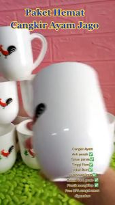 ( 12 pcs ) Cangkir Mug Kopi Teh Plastik - Wadah Gelas Minum