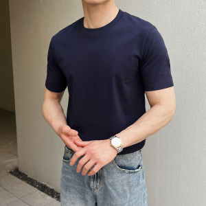 Áo Thun Nam Tay Ngắn Mùa Hè Màu Trắng 280g Thể Thao Tập Luyện Thường Ngày Cổ Tròn in Họa Tiết Trẻ Trung Thời Trang