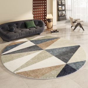 Circular Imitation Cashmere Thickened Carpet