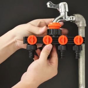 4 Way Valve quick konektor keranStop Kran 4 Cabang Connector Air 4 Cabang