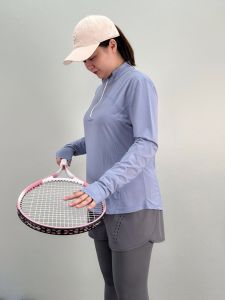 maytryit | Imperfect Large Size Womens Sports Wear Stand Collar Top