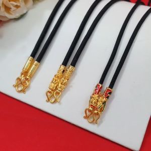 26 นิ้ว คอพระเชือกร่มหัวจรวดมังกร ชุบทอง สร้อย ถ่ายรูปจากสินค้าจริง