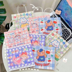 [FREESHIP] Túi Giấy Đựng Quà Tặng Hình Bé Gái Gấu Thỏ Có Quai Xách Tiện Lợi Dễ Thương văn phòng phẩm