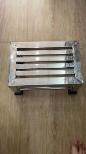 Ghế inox chữ nhật ngồi rửa chén nhặt rau mặt ghế thanh