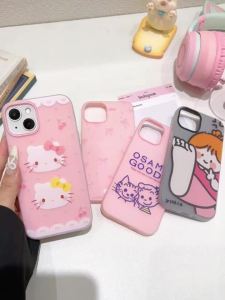 Graffiti Fruit Print Matte Phone Case For iPhone 17 Pro Max 18 16 14 13 12 15 11 2in1 Cute Soft Protective Cover Capinha capa