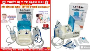 Máy Xông Hút 4 in 1 Lucass A27 - Xông Mũi Xông Họng Hút Mũi Hút Mụn Phun Sương