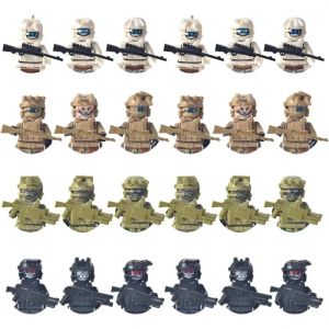 SWAT military doll camouflage ghost special forces building block doll children toy birthday gift christmas