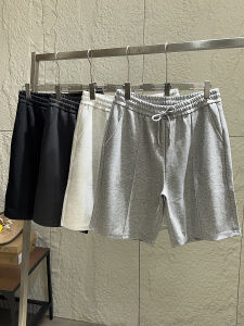 3D Stereo Press Line Elastic Breathable Cotton Blend Mens Casual Straight Leg Short Pants Summer Comfortable Loose Fit Shorts