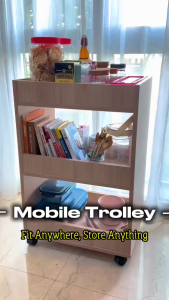 [READY STOCK] Como Home 3 Tier Multi-functional Storage Rack | Heavy Duty Kitchen Trolley | Melamine