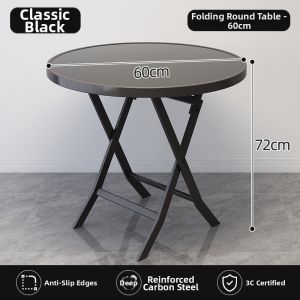 MOLORE | Foldable Tempered Glass Small Table