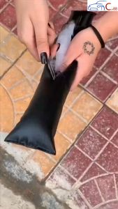 (169) Đệm Lót Khe Ghế Xe Hơi Ô Tô Da PU Tránh Rơi Đồ Vật Bụi Bẩn Vào Khe Ghế