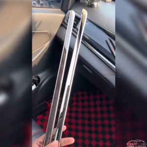 Window Chrome Trim PERODUA ALZA 2009 - 2021 (4pcs) Car Door Seal Moulding Line Lining Sticker Strip