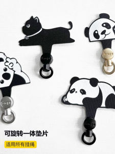 Arope Ultra-Thin Anti-Fall Cartoon Mobile Phone Lanyard Pad New Style Rotatable Phone Clip Nylon Woven Material Phone Accessories