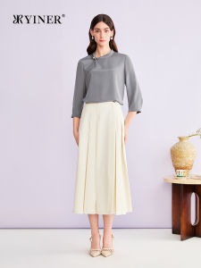 French Elegant Commute Ruffle Silkworm Silk Shirt