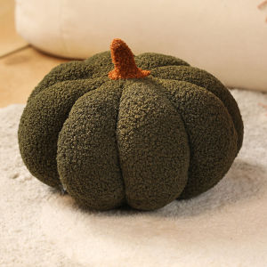 Cartoon Pumpkin Plush Toy Cute Soft Stuffed Halloween Pumpkin Pillow Fall Decor Cozy Huggable Gift for Kids Harvest Thanksgiving